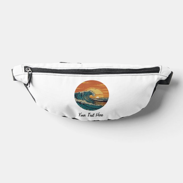 Riñoneras Retro Vintage Surfing Wave Surf Summer Beach (Distribución)
