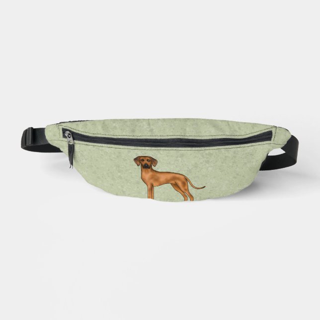 Riñoneras Rhodesian Ridgeback Perro León Africano Lindo Verd (Anverso)