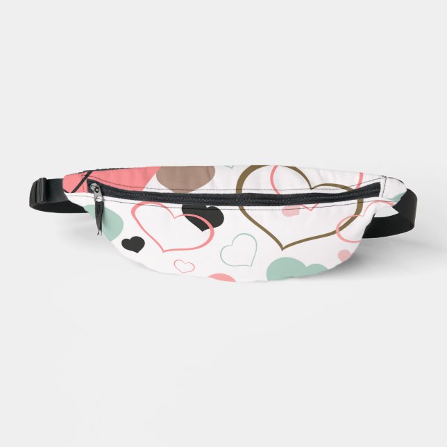 Riñoneras Rubor Mint Hearts (Anverso)