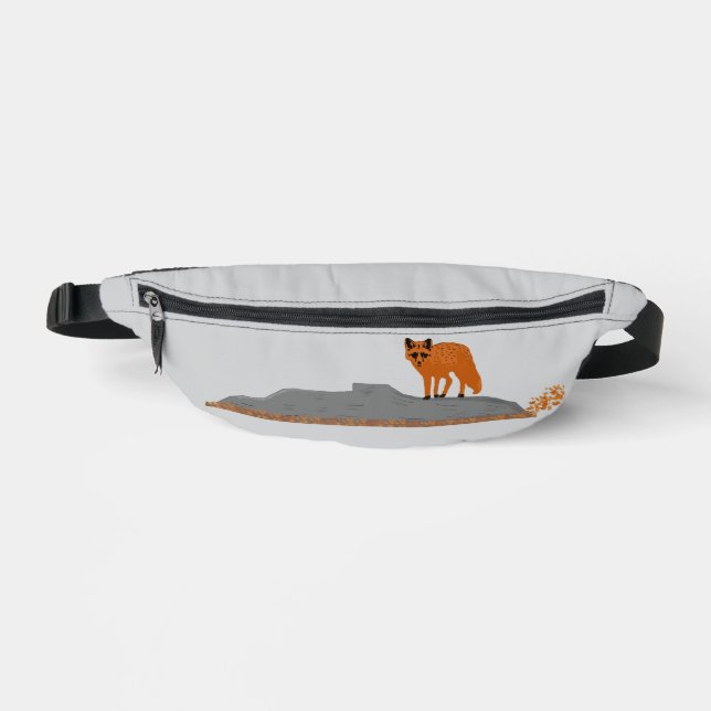 Riñoneras 🦊Sac banane renard sur rocher (Anverso)