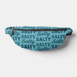 Riñoneras Salty Life Coastal Teal Blue Graphic Beach Travel