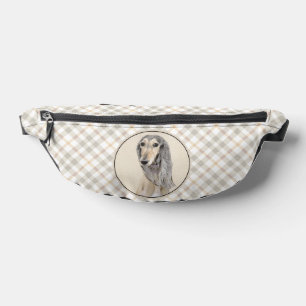 Riñoneras Saluki Pintar Fawn Sable Cute Original Dog Art