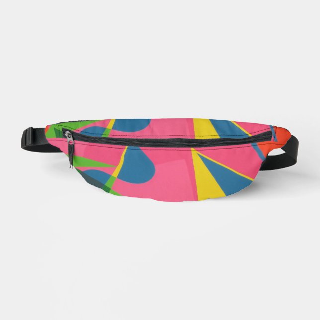 Riñoneras Shades of Pink Abstract Fanny Pack (Anverso)