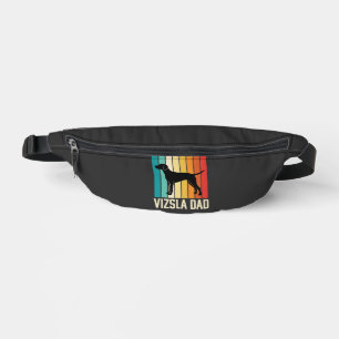 Riñoneras Silueta de perro Retro Vizsla Papá