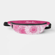 Simple White and Pink Floral Seamless Pattern