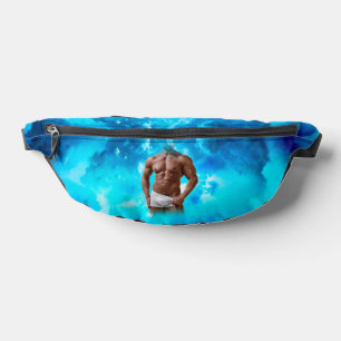 Riñoneras SlipperyJoe's hombre musculoso con barba sin camis
