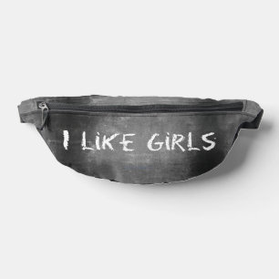 Riñoneras SlipperyJoe's Me gustan las chicas tiza sucia piza