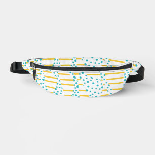 Riñoneras Spots & Stripes 2 en turquesa, amarillo y blanco