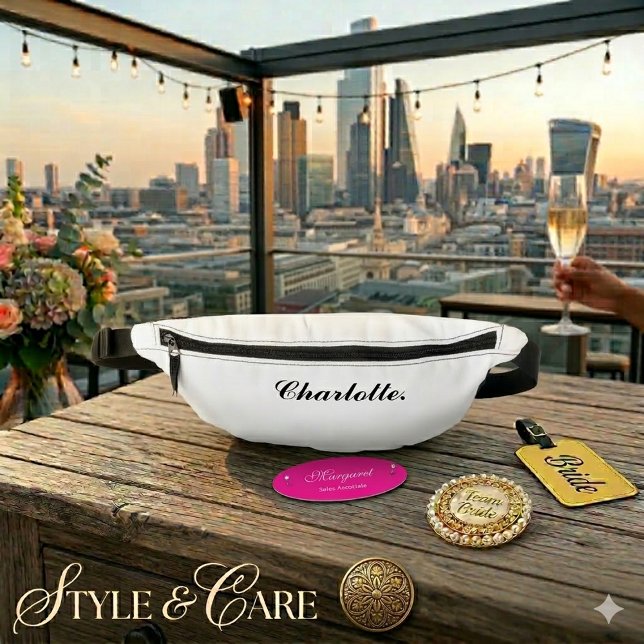 Riñoneras Stylish Personalized Fanny Pack with Your Name (Stylish Personalized Fanny Pack with Your Name)