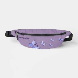 Riñoneras Su nombre Periwinkle Butterflies Violet