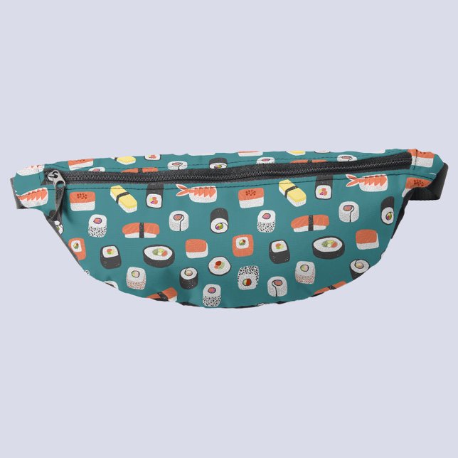 Riñoneras Sushi japonés (Japanese sushi pattern fun fanny pack)