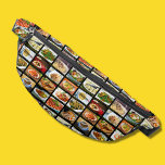 Riñoneras Tablero del menú de fotos del restaurante de comid<br><div class="desc">Hay una posibilidad de que este paquete de patronas te haga tener hambre. Esto se debe a que está hecho para parecer una pizarra de menú de fotos en un restaurante chino de comida para llevar con fotos de comida china en un fondo negro con el nombre de cada plato...</div>