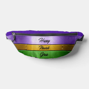 Riñoneras Tema atrevido de Mardi Gras de SlipperyJoe's púrpu