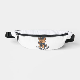 Riñoneras Tema de futuro oficial de policía perro lindo