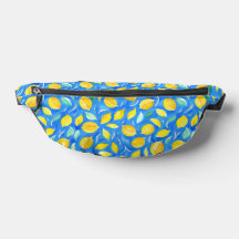 Tendencia Azul Amarillo Cítrico Limón Acuarela