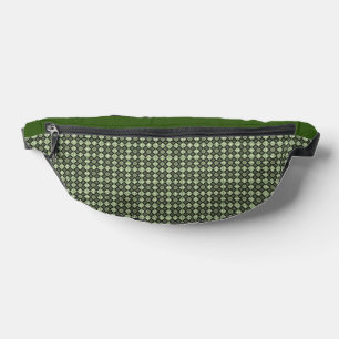 Riñoneras textil verde cuadrado mosaico clásico regalo de mo