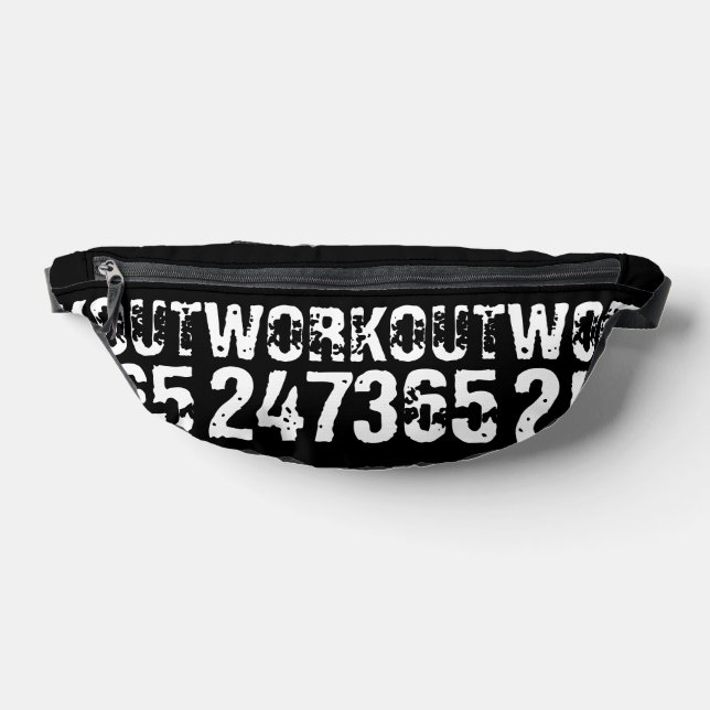 Riñoneras Texto grabado y desgastado Workout 247365 white (Distribución)