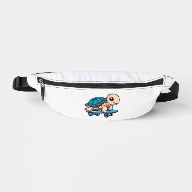 Riñoneras Tortuga Monopatinadora (Anverso)