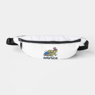 Riñoneras Tortuga Patriótica América Diseño de Grabado Vinta