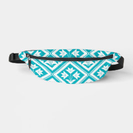 Riñoneras Turquoise Floral Quilt Fanny Pack