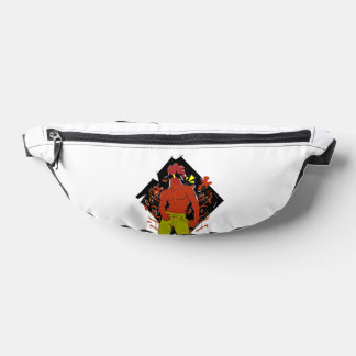 Riñoneras Un gallo caliente al estilo de un arte pop.