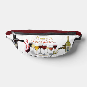 Riñoneras Vajilla para vino de SlipperyJoe's con juego de pa