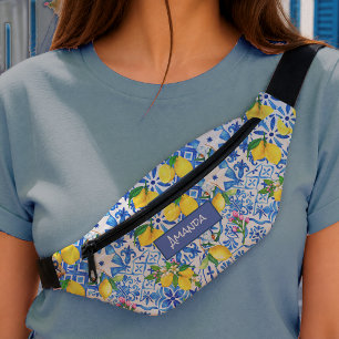 Riñoneras Verano Azul Mayólica Citrus Mediterráneo Siciliano