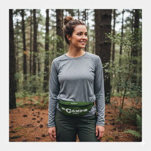 Riñoneras Verde Forestal Personalizado Retro Camp Bach