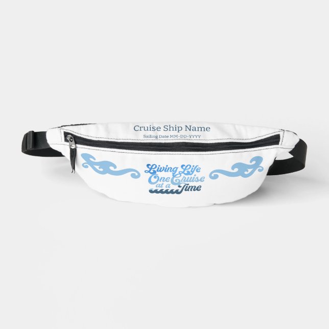 Riñoneras Vivir una vida en un crucero a la vez (Anverso)