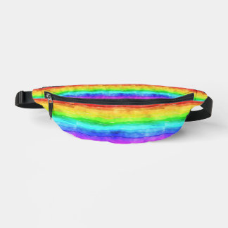 Riñoneras Watercolor Rainbow Design Fanny Pack Bag