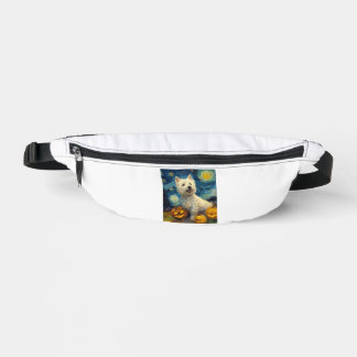 Riñoneras West Highland Terrier Perro Lindo Halloween Jack O