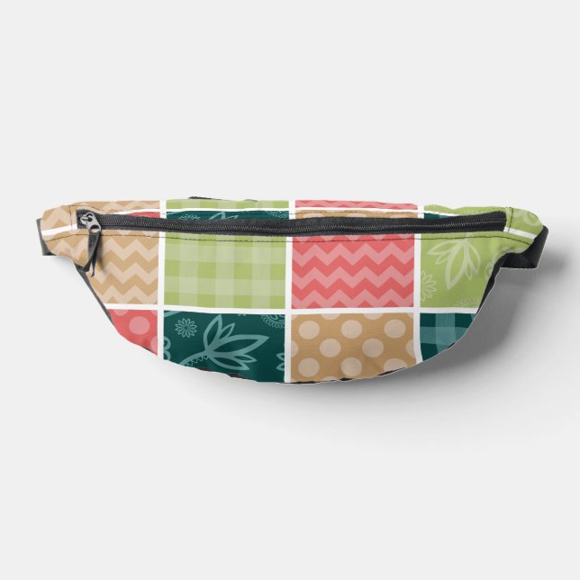 Riñoneras Zigzag, Chevron, Gingham, Puertos Polka, Patchwork (Distribución)