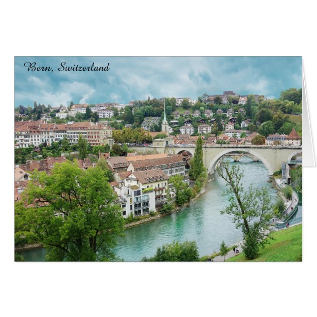 Río Bern Suiza Photo Aare (Anverso (Horizontal))
