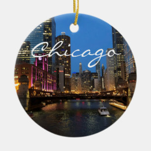Río Chicago en Ornamento nocturno