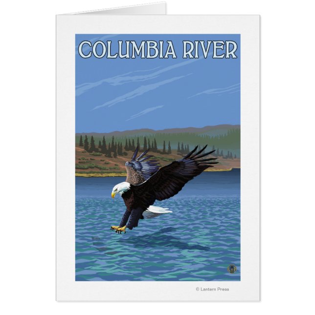 Río Columbia, buceo en el águila de Washington (Frente)