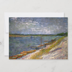 Río con botes de remo por Vincent van Gogh