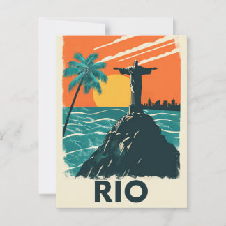 Río de Janeiro Brasil Cristo el canje postal