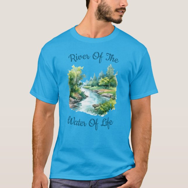 Río De La Camiseta Del Agua De La Vida (Anverso)