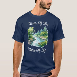 Río De La Camiseta Del Agua De La Vida