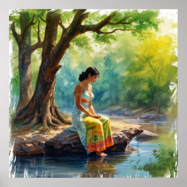 Río de los Pensamientos Arte Pared