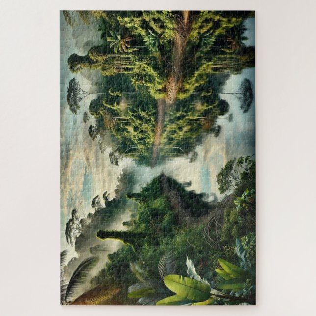 "Río de Reflexiones" - Rompecabezas de Jigsaw (Vertical)