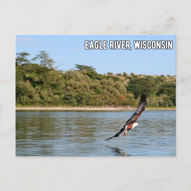Río Eagle, postal de Wisconsin (Anverso)