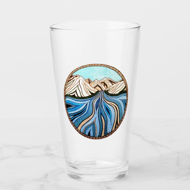 Río glacial - Tumbler (Anverso)
