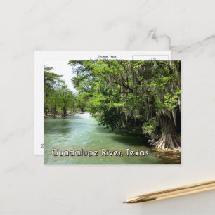 Río Guadalupe en Gruene, Texas Tarjeta postal