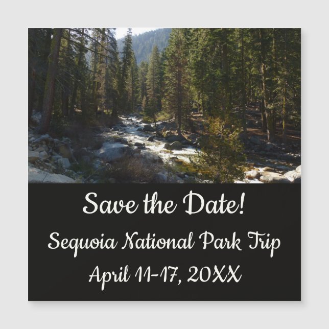 Río Kaweah en el Parque Nacional Sequoia (Anverso)