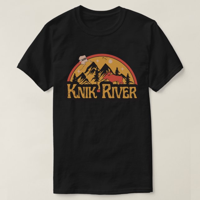 Río Knik, camiseta Alaska-Shirt (Diseño del anverso)