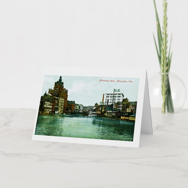 Río Milwaukee, Milwaukee, Wisconsin (Anverso)