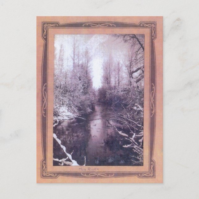 Río Mud, tarjeta postal de memoria BC (Anverso)