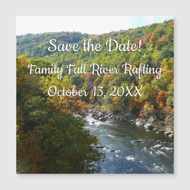 Río Ohiopyle en otoño II en Pensilvania (Anverso)