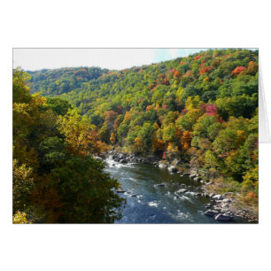 Río Ohiopyle en otoño II en Pensilvania